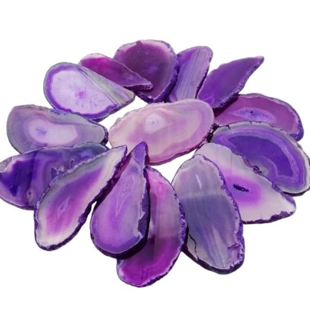 Purple Brazilian Agate Slices